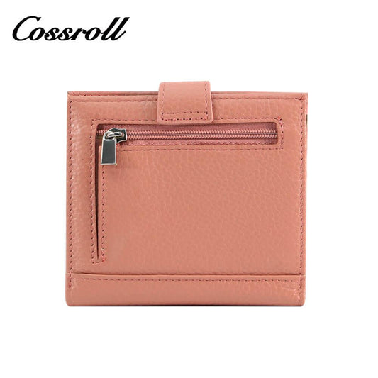 Cossroll Bifold Genuine Leather Short Card Wallets Wholesale