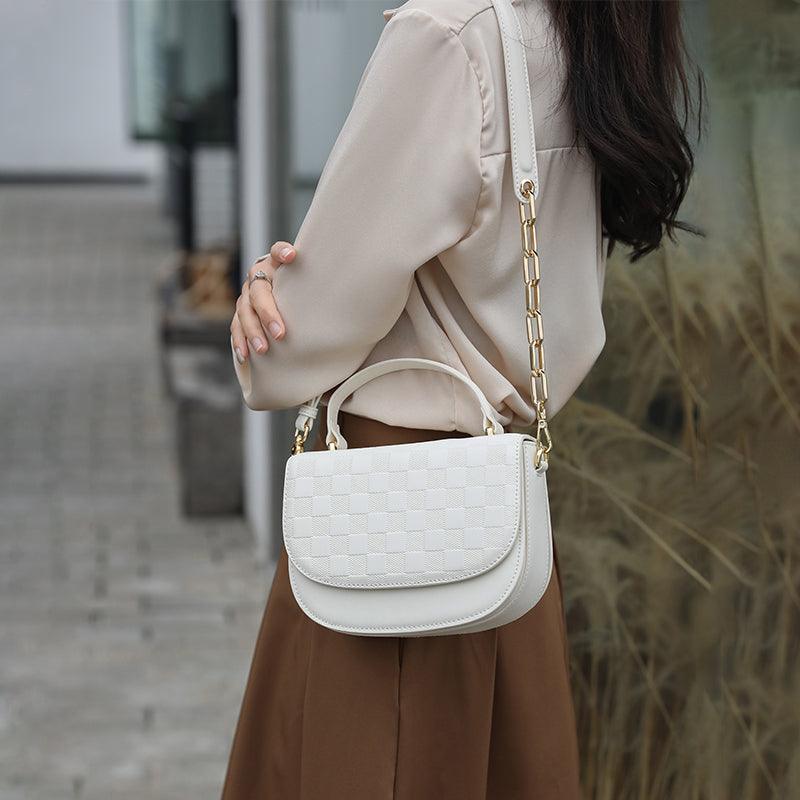 Top Grain Leather Purse Women Crossbody Bag