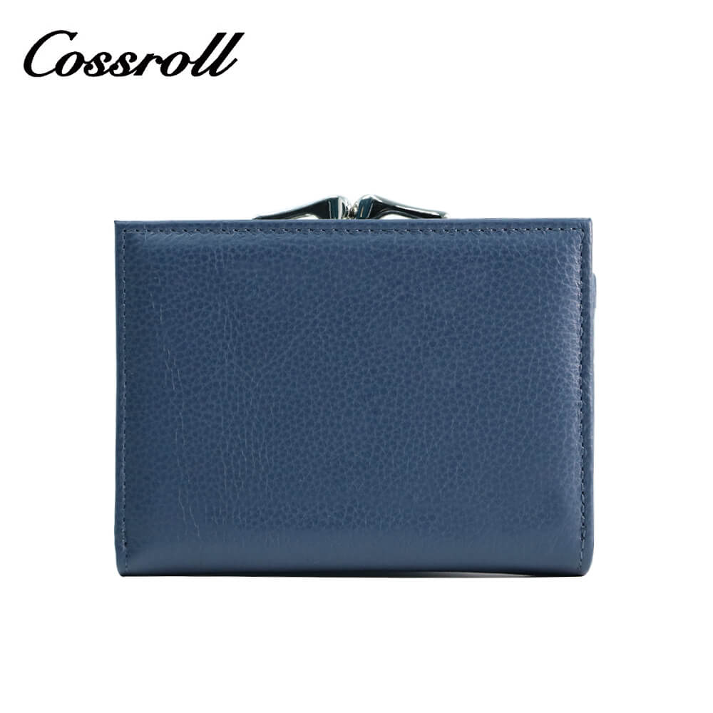 Cossroll Women Leather Coin Purse Trifold Short Wallets Wholesale Manufacturer