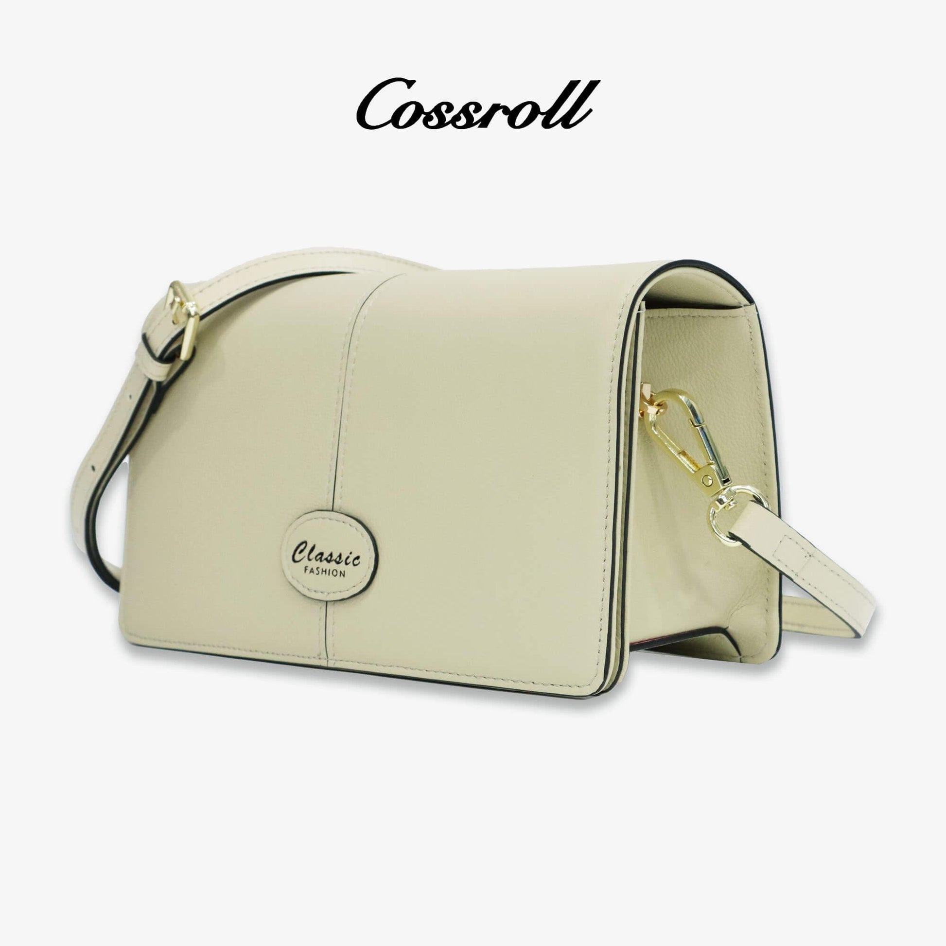 Minimalist Genuine Leather Crossbody Bag - cossroll.leather