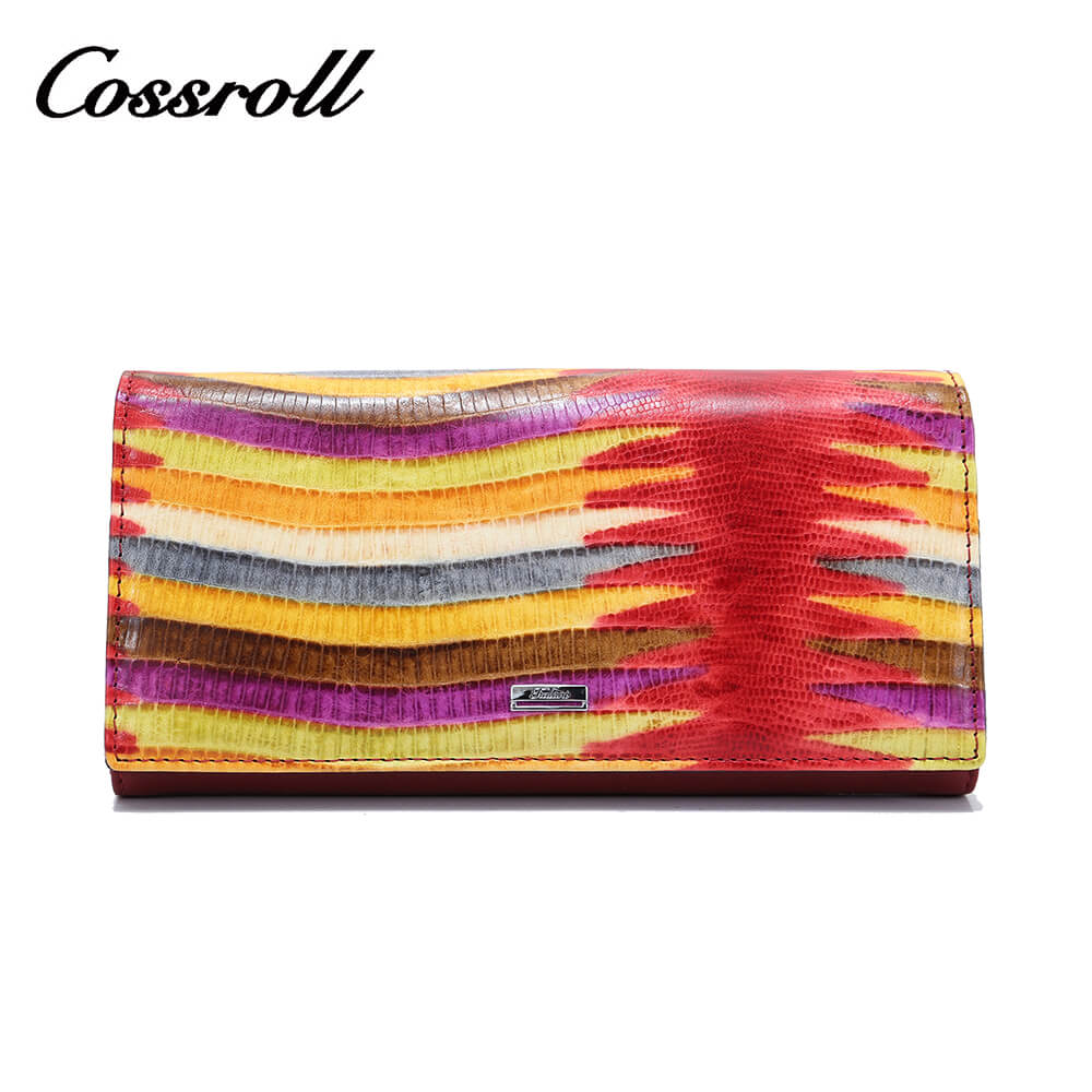 Cossroll Colorful Ladies Patent Leather Long Wallets Maker