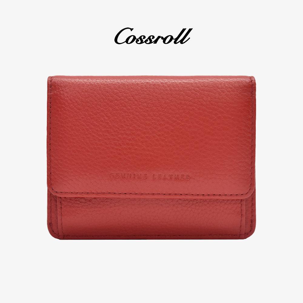 Customized Leather Short Wallets Bifold Card Slots - cossroll.leather