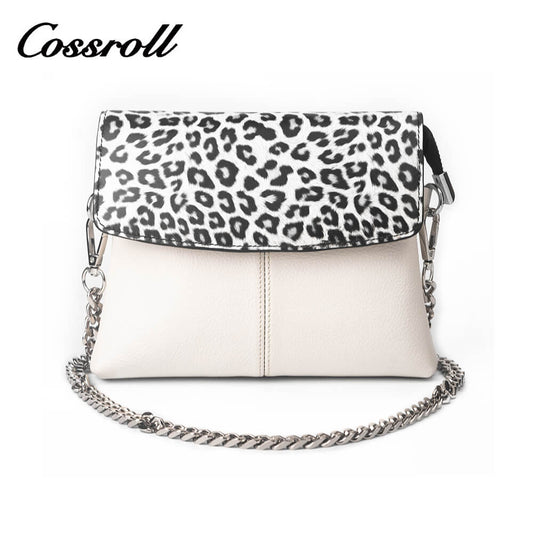 Cossroll Leopard Real Leather Crossbody Bag Manufacturer