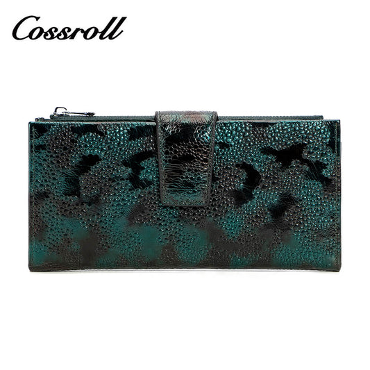 Cossroll Lychee Genuine Cowhide Leather Wallets Manufacturer