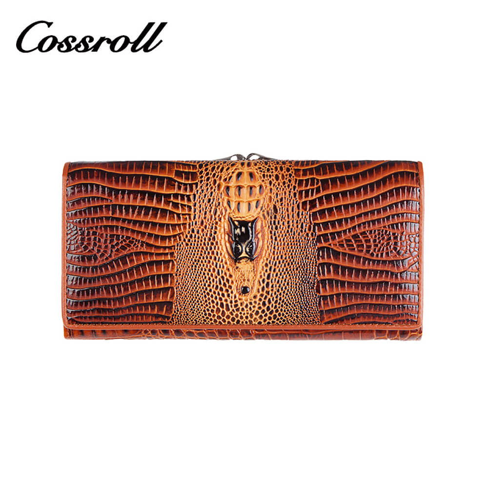 Cossroll Vintage Dragon Lady Long Leather Wallets Manufacturer