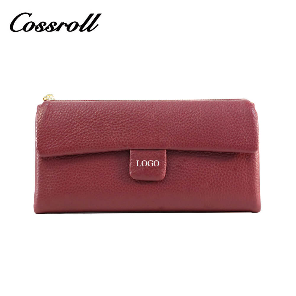 Cossroll Ladies Cowhide Leather Long Wallets Wholesale