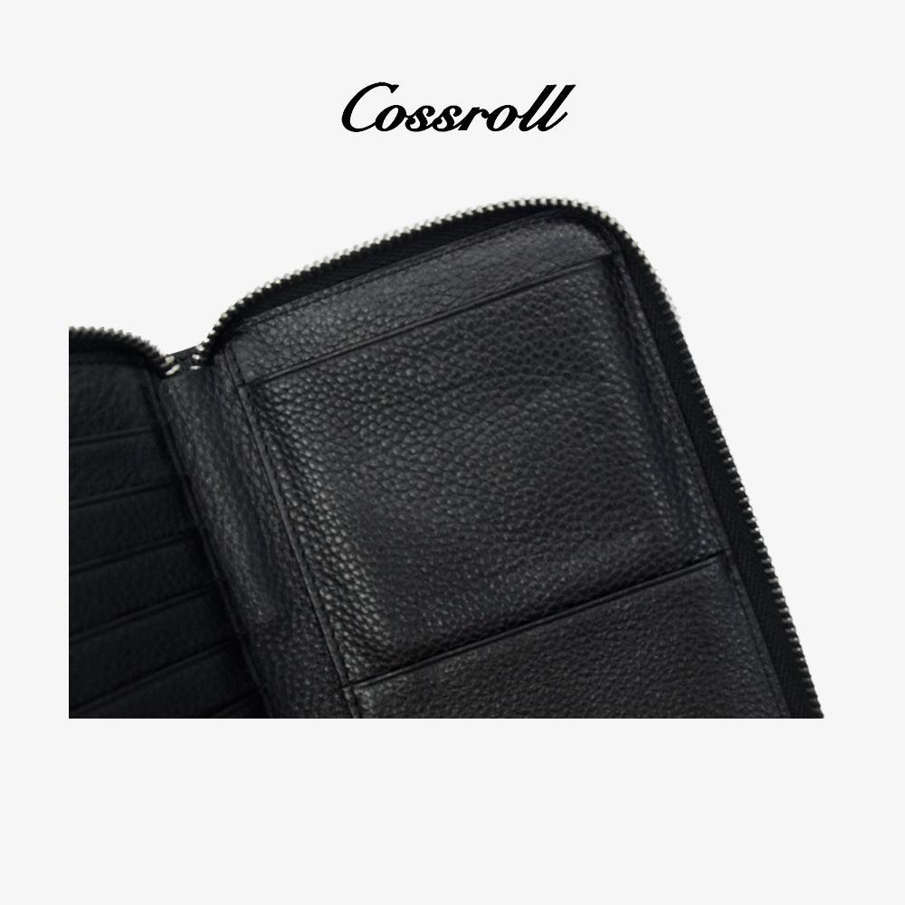 Cossroll Zip Around Leather Wallet Manufacutrer