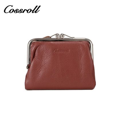 Women Coin Purse Small Cowhide Leather Wallet Manufacturer