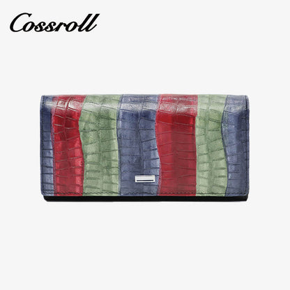 Multicolor Long Women Leather Wallet Manufacturer