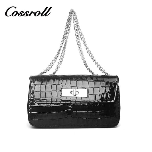 Cossroll Patent Real Leather Crossbody Handbag Manufacturer