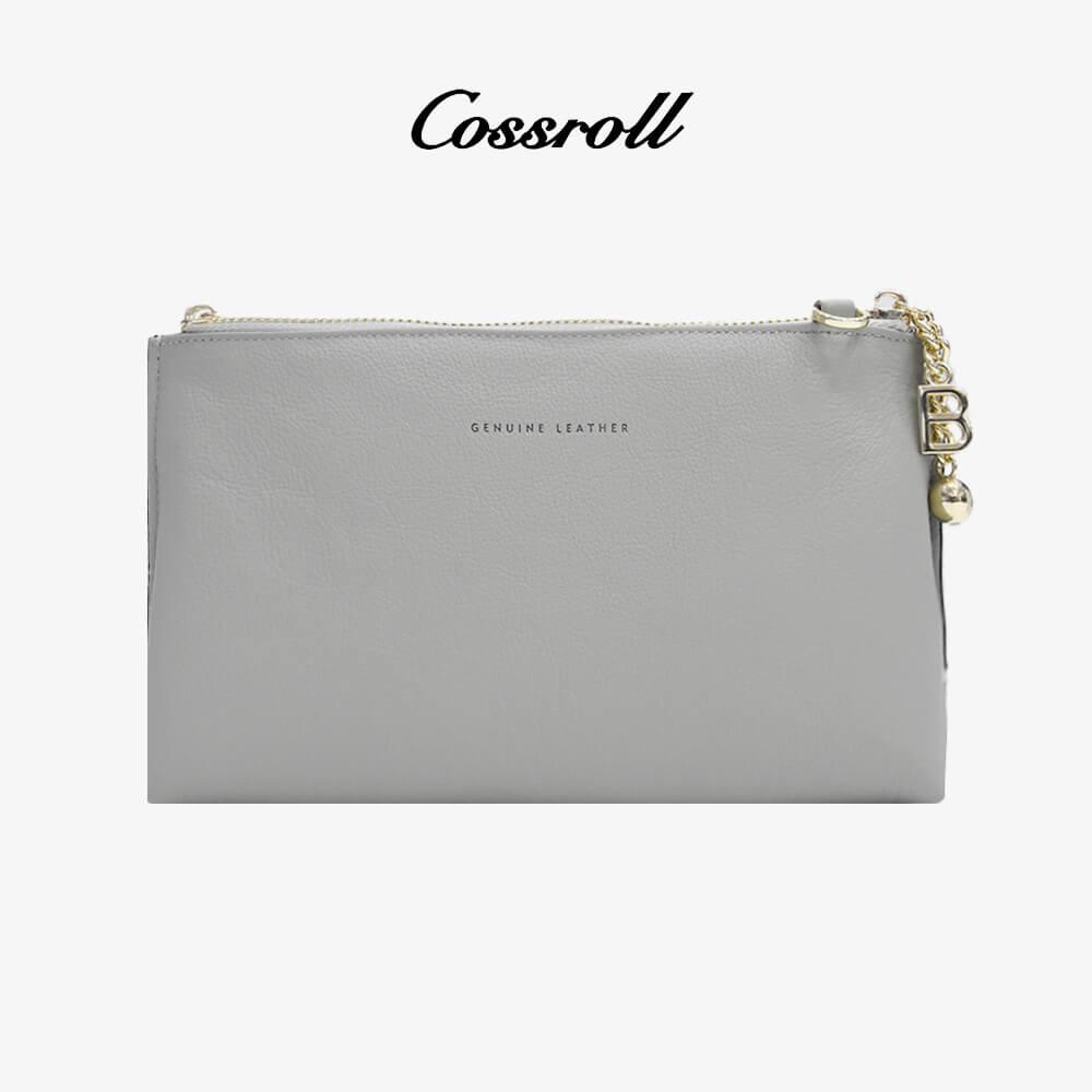 Leather Women Clutch Wallet Crossbody Bag - cossroll.leather