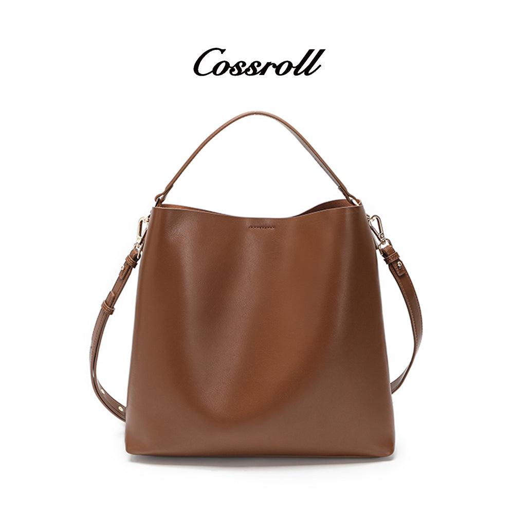 Cowhide Leather Large Crossbody Bag