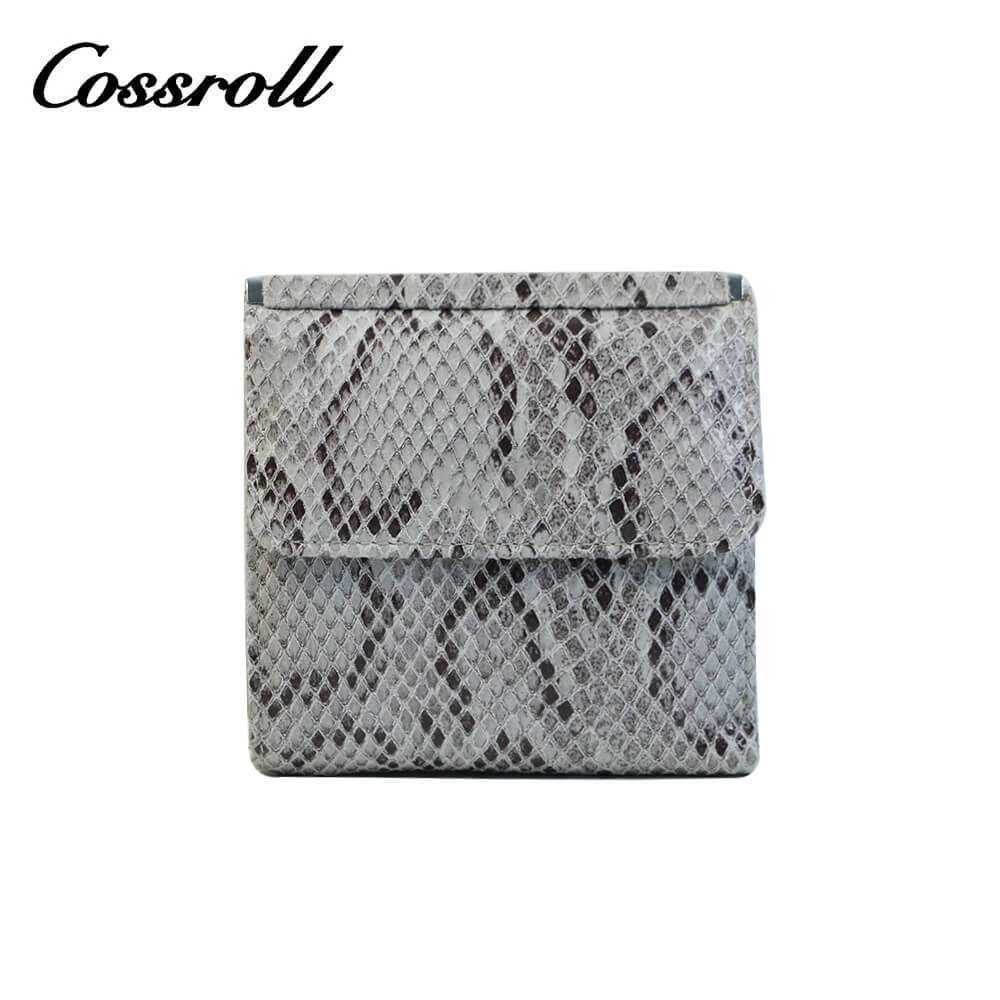 Python Print Leather Short Wallets