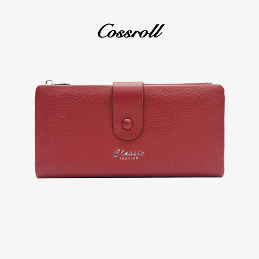 Bifold Leather Women Wallets With Card Slots - cossroll.leather