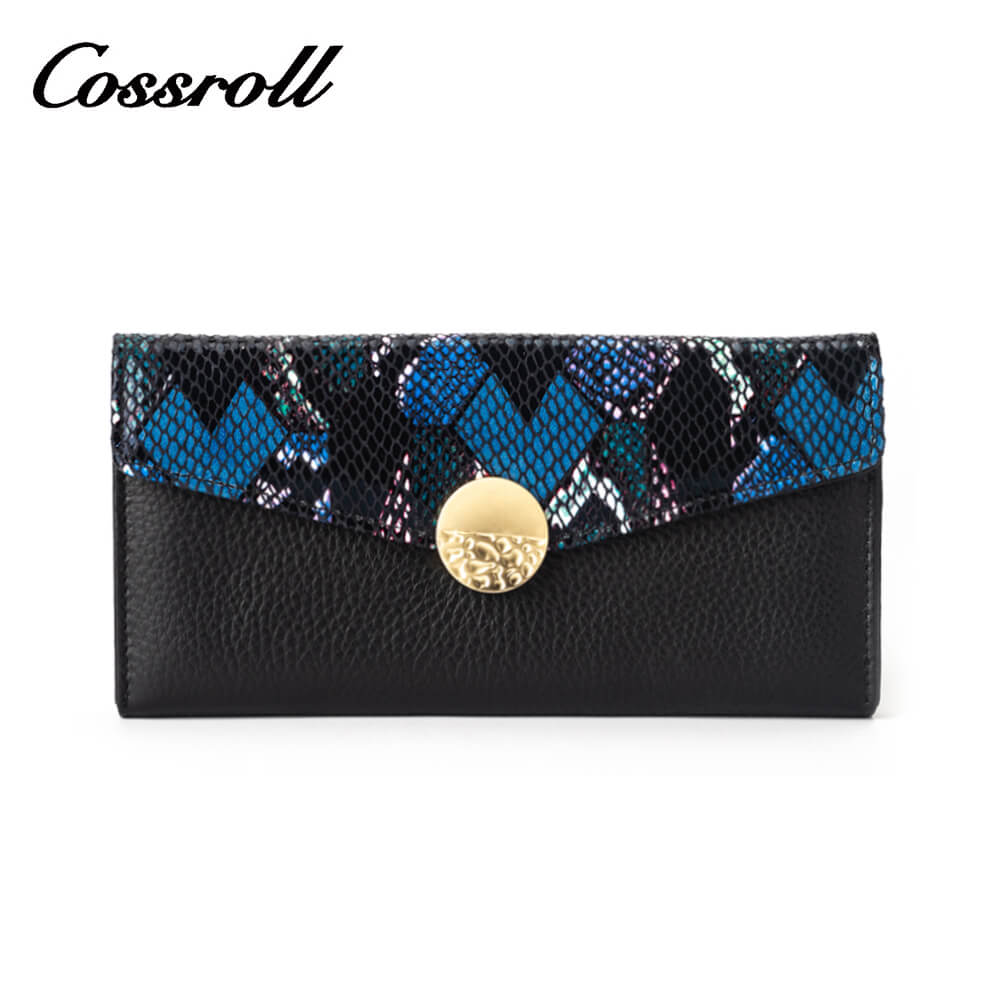 Cossroll Ladies Snakeskin Leather Wallets Manufacturer