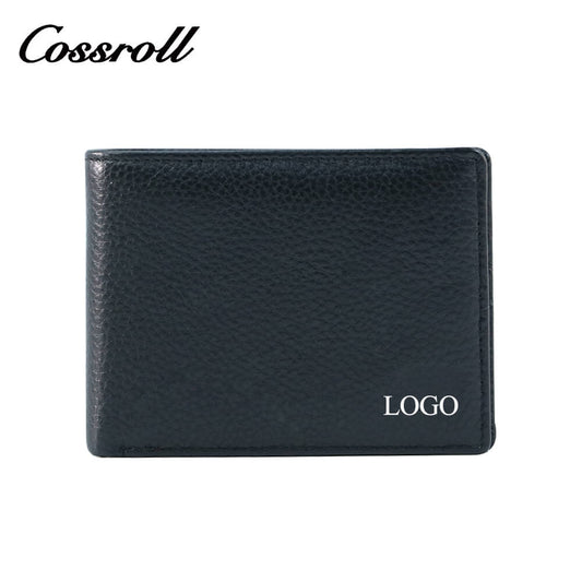 Lychee Leather Bifold Short Wallets For Men Wholesale Cossroll