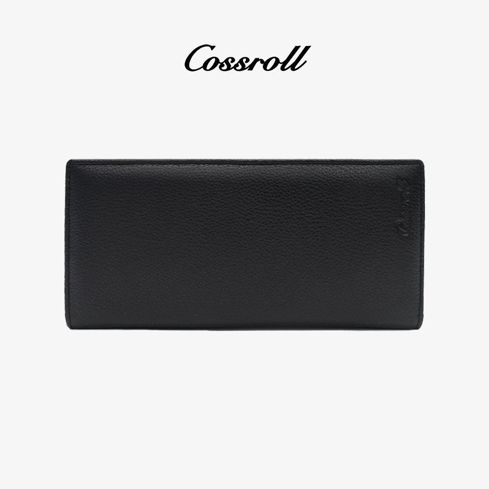 Men's Leahter Long Wallet Handmade Factory Direct - cossroll.leather