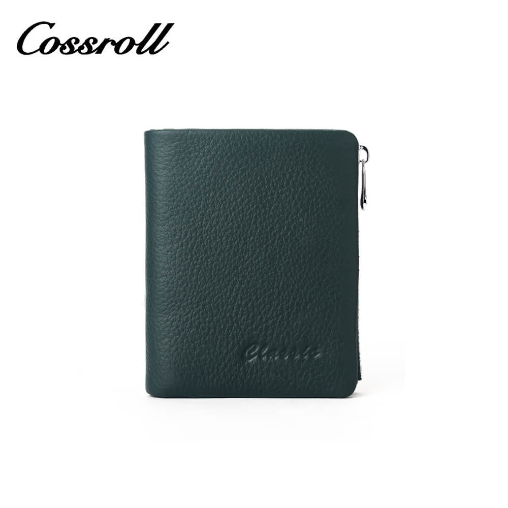 Cossroll Lychee Short Real Leather Wallet Manufacturer