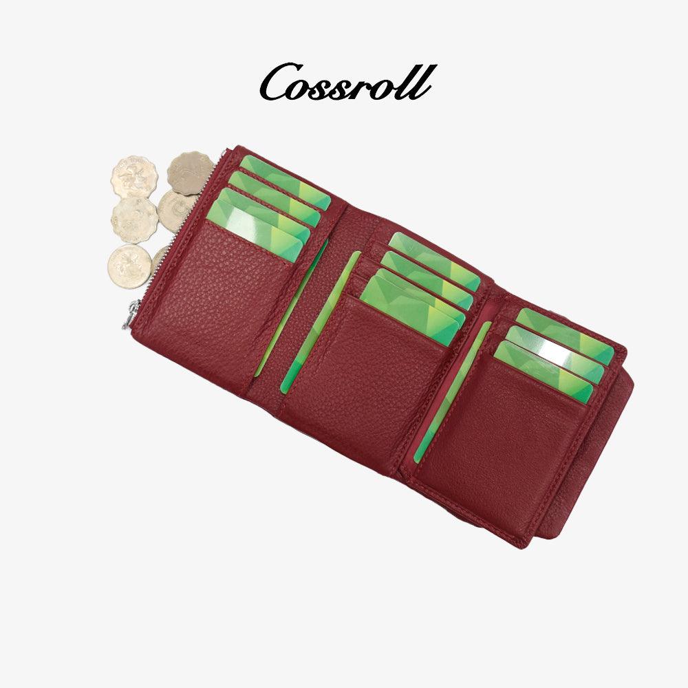 Cossroll Trifold Leather Short Wallets Manufacture