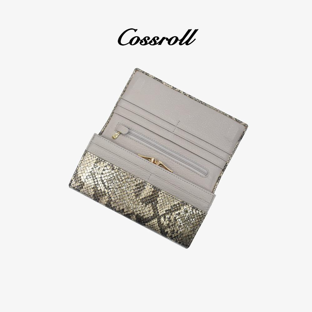 Python Wallet Customized Wholesale Large Capacity - cossroll.leather