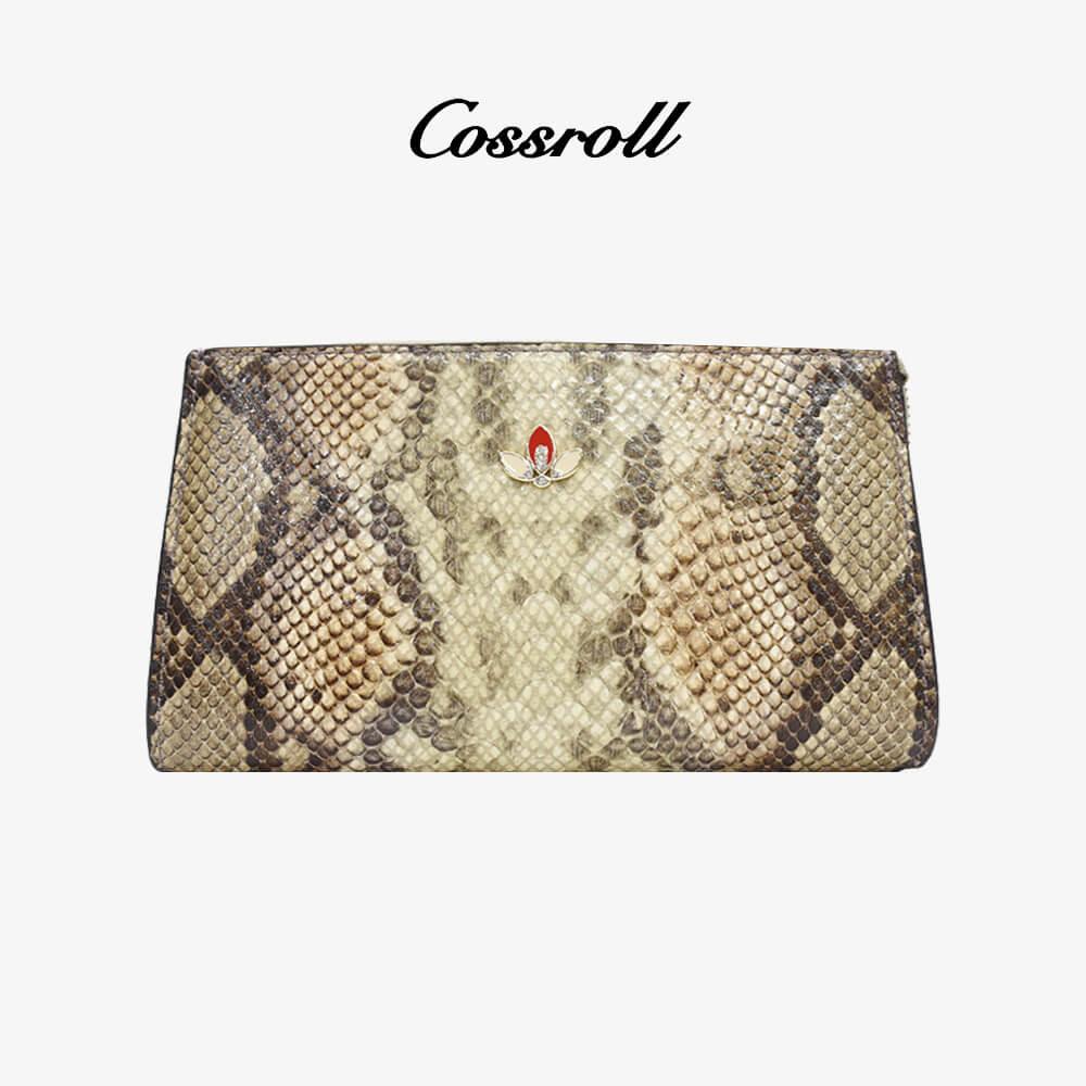 Python Prints Clutch Leather Bag Manufacturer Supplier