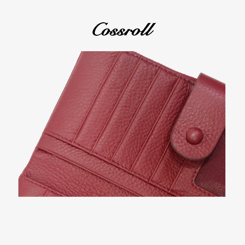 Bifold Leather Women Wallets With Card Slots - cossroll.leather