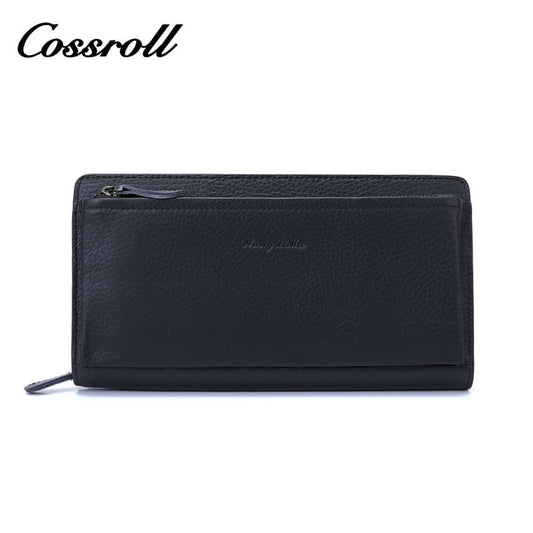 Cossroll Unisex Clutch Lychee Leather Wallets Manufacturer