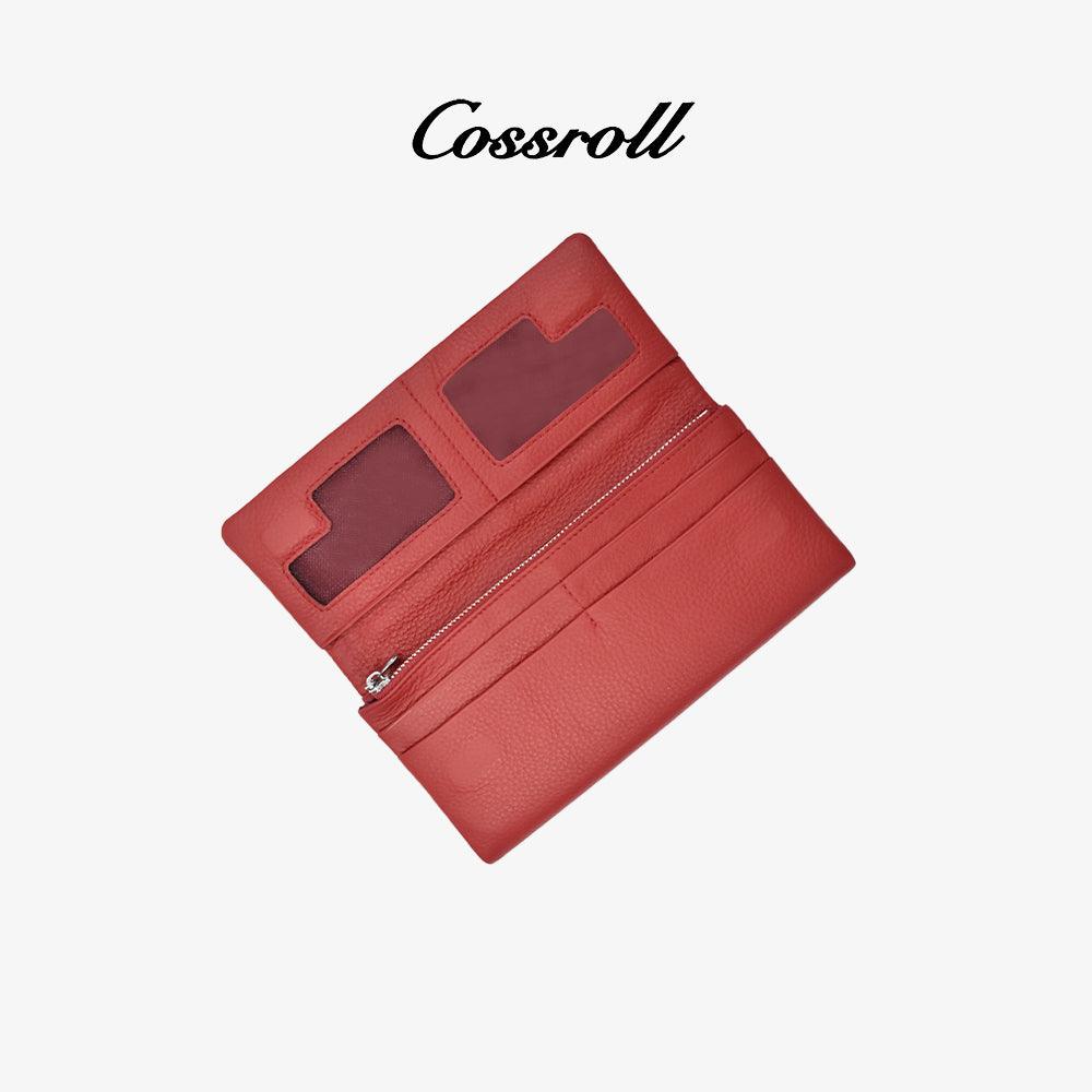 Customized Leather Wallets Bifold Long Purse Wholesale - cossroll.leather