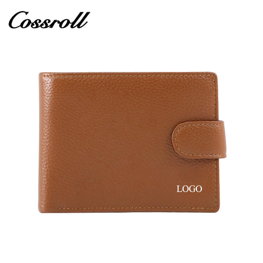 Bifold Cowhide Leather Wallets For Men