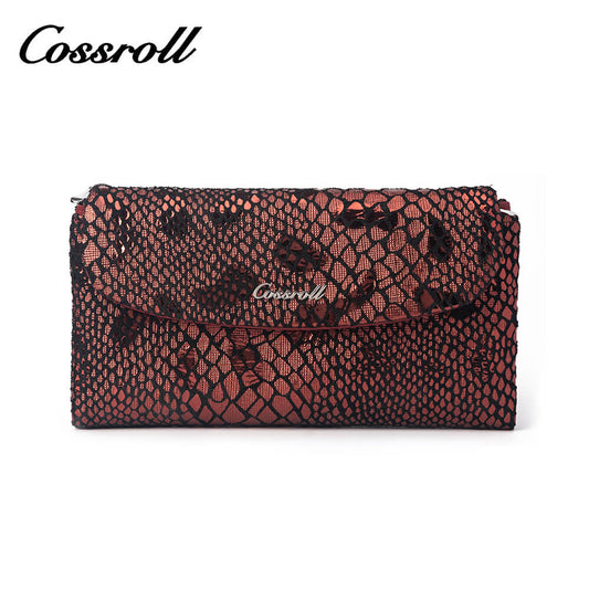 Cossroll Envelope Trifold Cowhide Leather Wallets Manufacturer