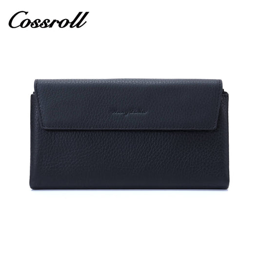 Cossroll Clutch Unisex Envelope Lychee Leather Wallets Manufacturer