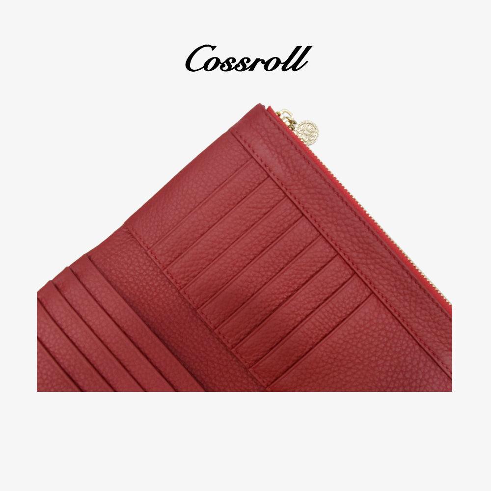 Women Zipper Bifold Wallets Glossy Purse Wholesale - cossroll.leather