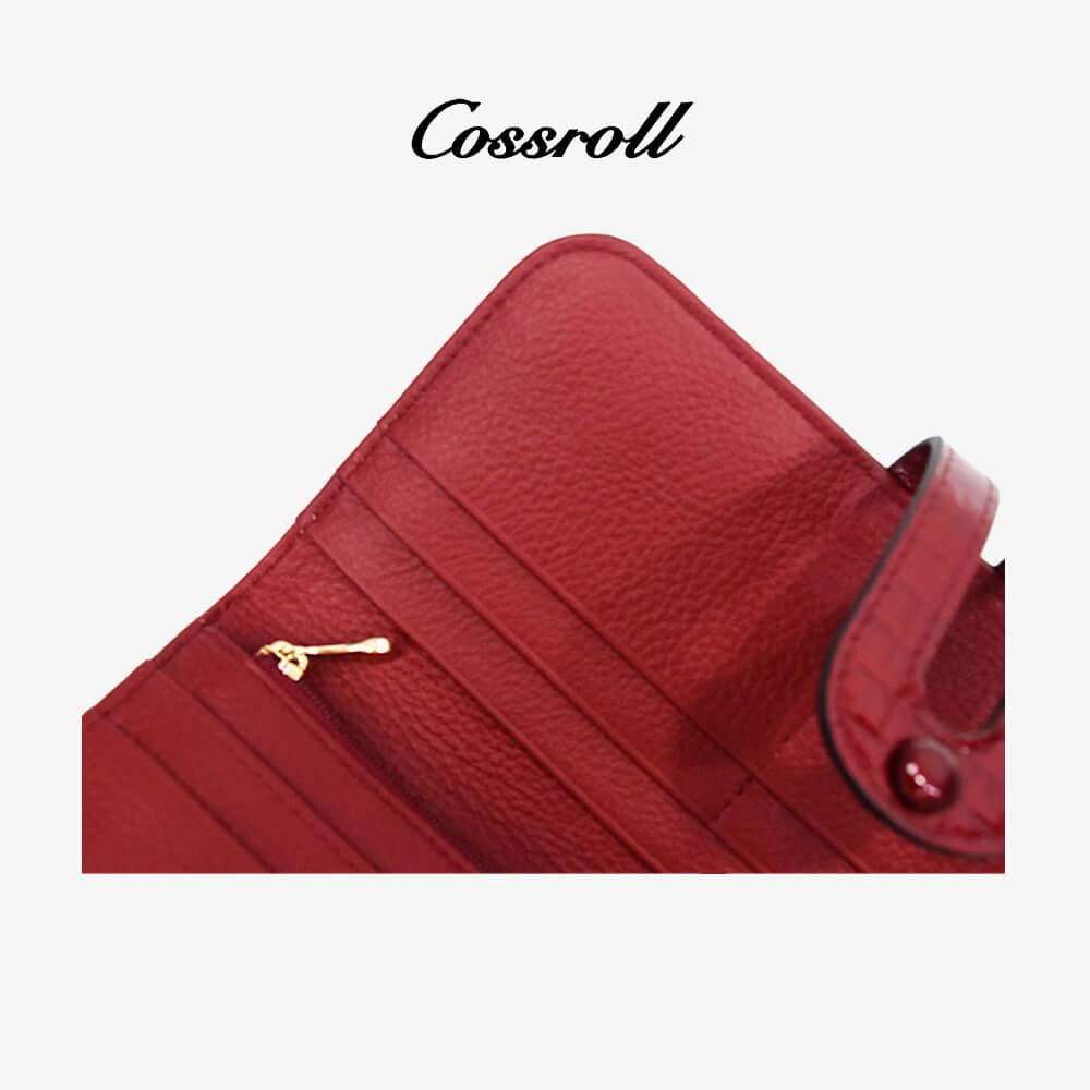 Shiny Leather Wallet Bifold For Women Wholesale - cossroll.leather