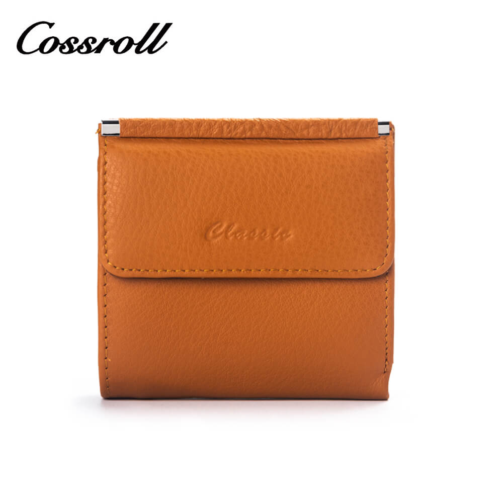 Small Coin Purse Cowhide Leather Wallet Manufacturer