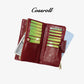 PU Leather Bifold Zipper Wallets For Ladies - cossroll.leather