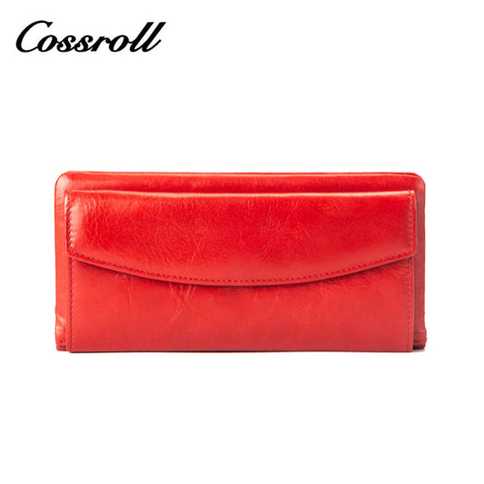 Cossroll Cowhide Waxed Leather Wallets Manufacturer