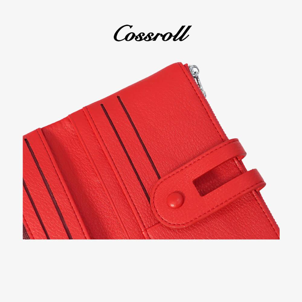 Women Zipper Leather Bifold Wallets For Wholesale - cossroll.leather