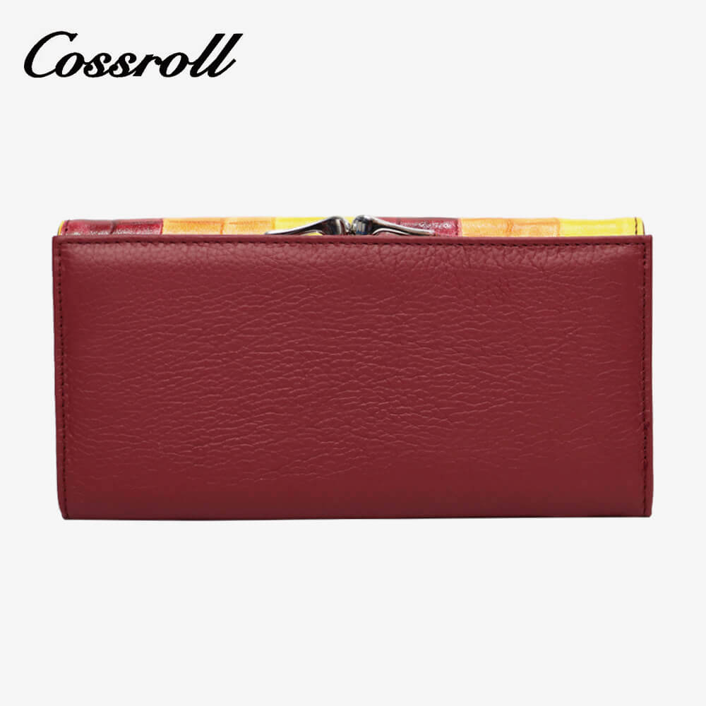 Women Long Leather Wallet Manufacturer Multicolor Clutch  