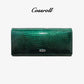 Crocodile Glossy Leather Long Wallet - cossroll.leather