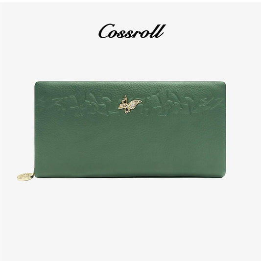 Leather Clutch Wallets With Card Slots - cossroll.leather