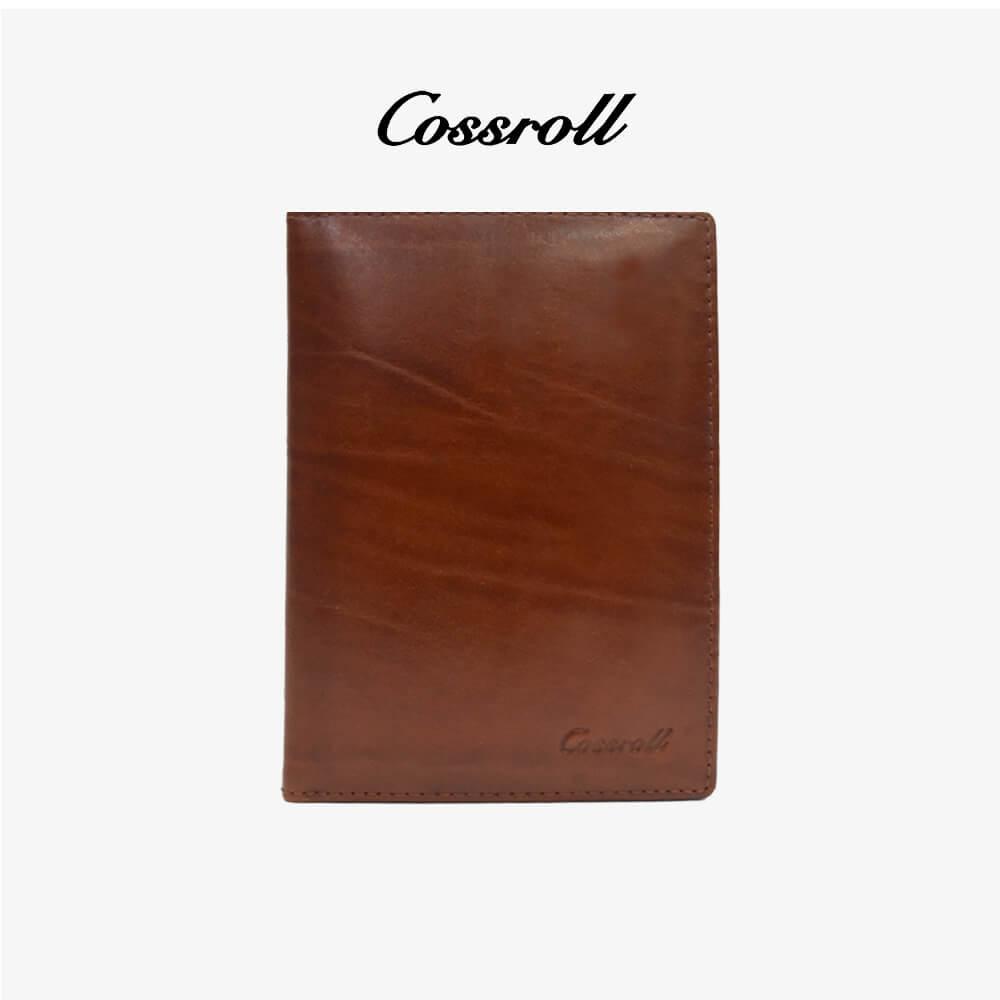 Customized Leather Passport Card Holder Wallet - cossroll.leather