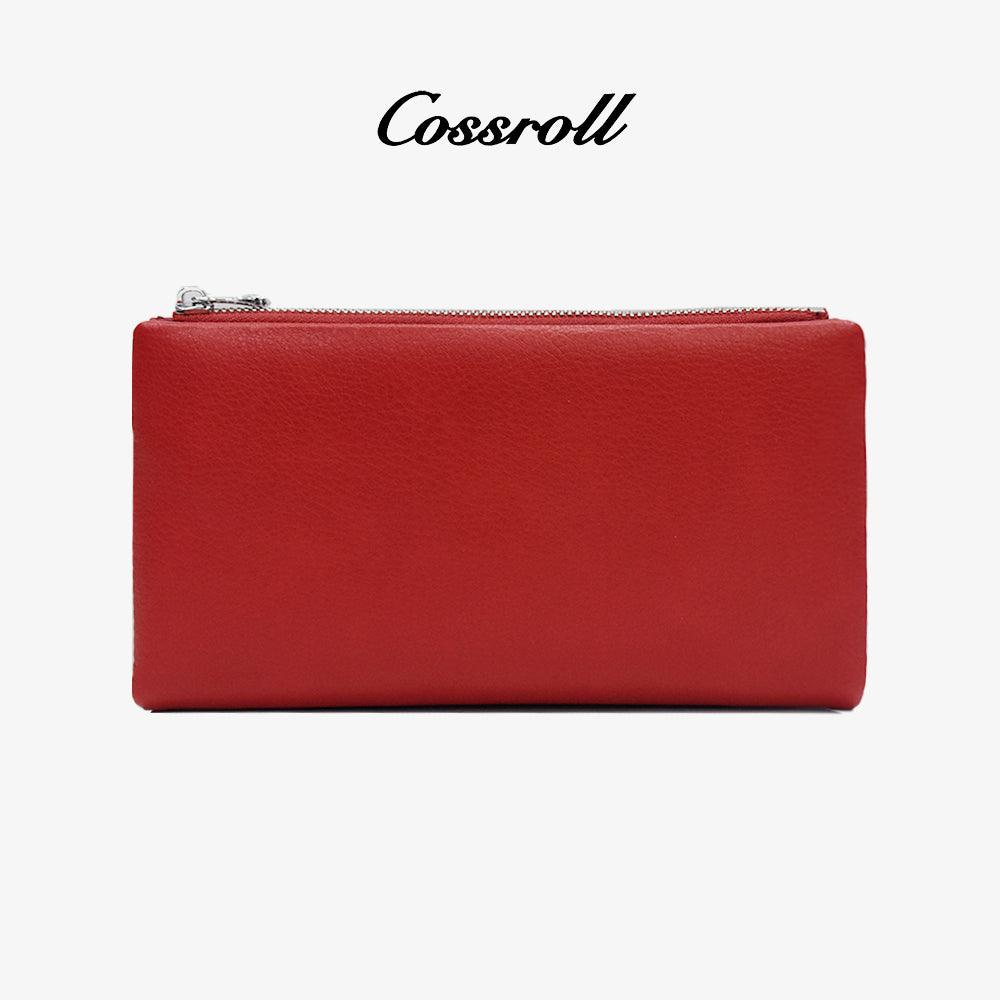 Genuine Leather Women Wallets With ID Window - cossroll.leather