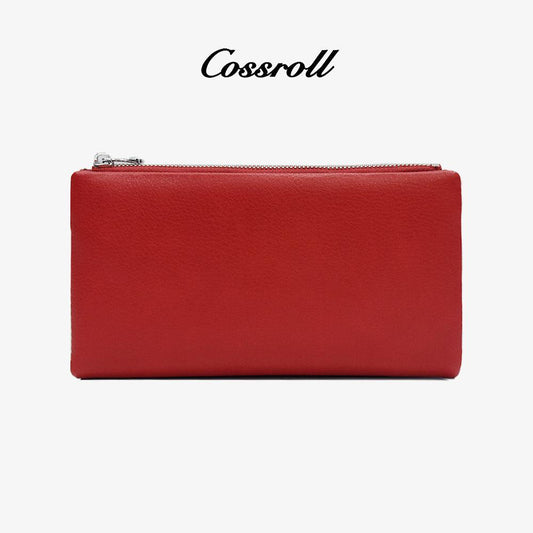 Genuine Leather Women Wallets With ID Window - cossroll.leather