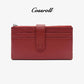 Double Zip Leather Wallet For Women - cossroll.leather