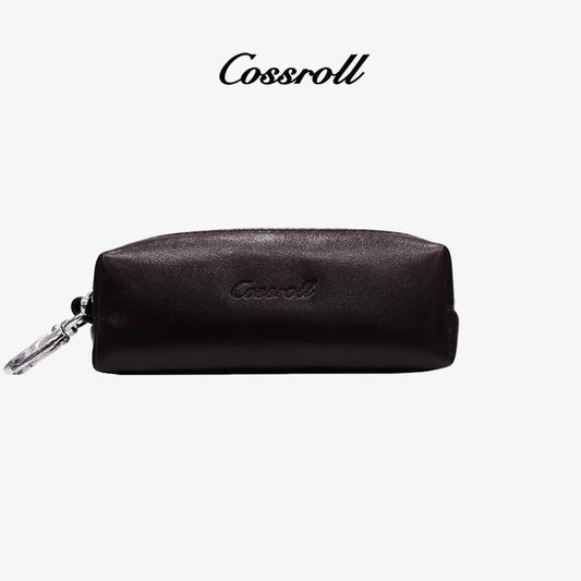 Leather Small Coin Pouch Zipper Key Wallet Manufacturer- cossroll.leather