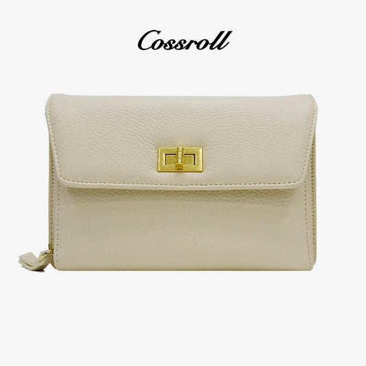 Multi Compartment Crossbody Leather Bag - cossroll.leather