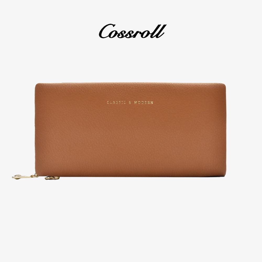 Wholesale Leather Wallets Purse Zippers Customized - cossroll.leather