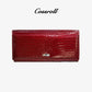 Glossy Ladies Leather Long Wallet - cossroll.leather