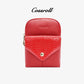 Leather Phone Bag Crossbody Small Zipper Purse - cossroll.leather