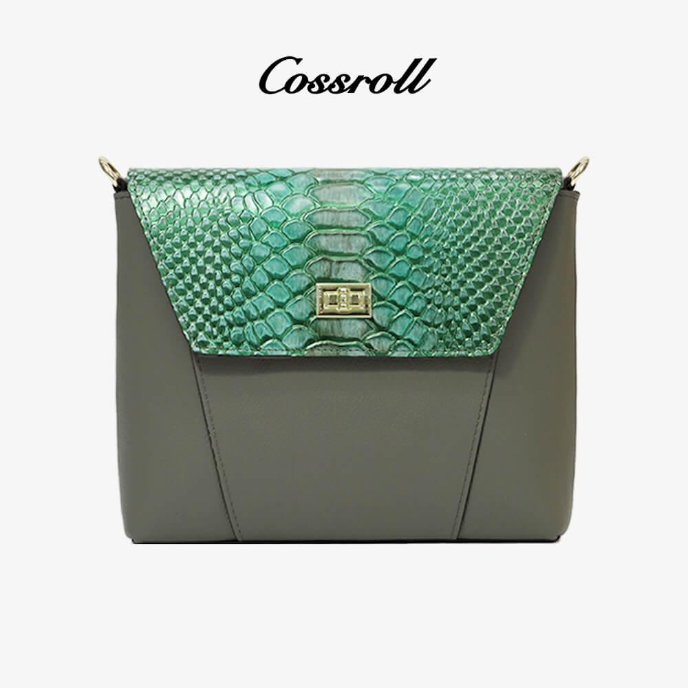 Crocodile Pattern Leather Crossbody Bag For Women - cossroll.leather